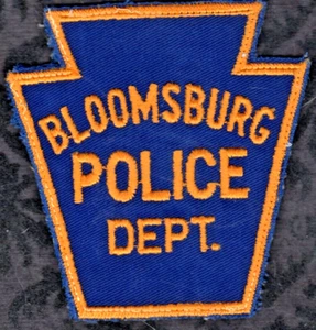 Toppa a spalla vintage Bloomsburg PA. Pennsylvania polizia -- vecchio design foro chiave - Foto 1 di 2