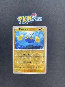 Pokemon Juego de Cartas Coleccionables Chinchou Paldean Fates 020/091 Holograma Inverso LP. - Imagen 1 de 3