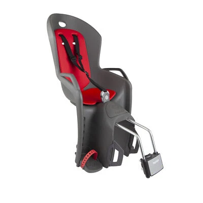 Hamax Amiga Child Bike Seat - Frame Mount - Grey/Red - Image 1 of 2