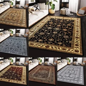 Luxury Non Slip Large Traditional Rugs Bedroom Carpet Living Room Hallway Runner - Picture 1 of 30