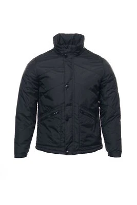 Chaqueta acolchada a rayas Nautica (grande, negra) $198 Foto 1 de 4