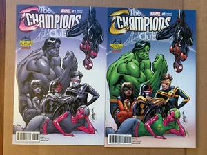 Champions (2016) #1 Midtown exclusive J Scott Campbell Variant Both B & C NM- - Picture 1 of 3