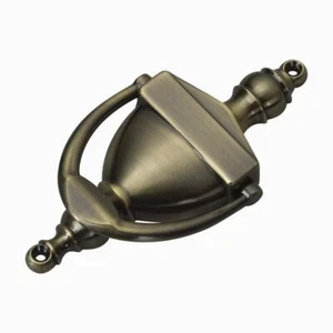 Onward/Richelieu Antique Brass Door Knocker, 6 1/4 Inch Stylish & Convenient - Picture 1 of 7