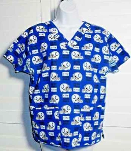 Indianapolis Colts Nurses Uniform Scrub Top Size S - Picture 1 of 2