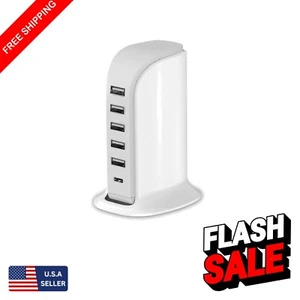 Elegant USB Charging Hub with Type-C: 6 Ports, Overheat Protection and Smart IC - Picture 1 of 9