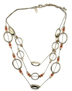 NY Und Co. Triple Strang Gold Statement Halskette - Bild 1 von 7