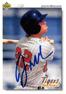 Justin Mashore autographed Baseball Card 1992 Upper Deck Prospects Rookie #139 - Picture 1 of 1