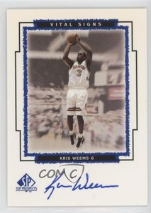 1999 SP Top Prospects Vital Signs Kris Weems #KW Auto
