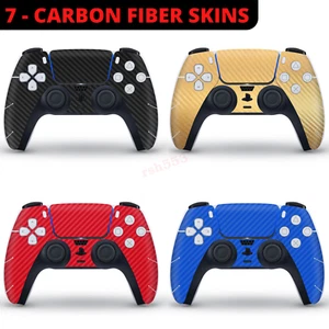 AU PS5 Controller Skin Sticker Decal Cover Wrap for PlayStation 5 Carbon Fiber - Picture 1 of 8