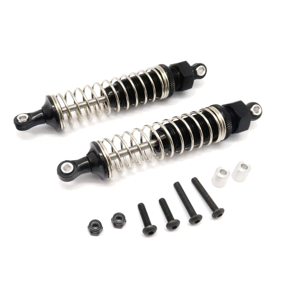 GPM Aluminum Rear Adjustable Plastic Ball Top 90mm Shock Black : Tamiya DT-03 - Image 1 of 1