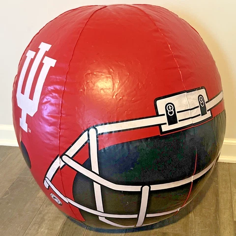 Indiana University IU Hoosiers Inflatable Football Helmet Home Dorm Decor 2 ft Cover