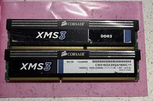 Corsair XMS3 (8GB x 2) PC3-12800 DDR3-1600 Desktop Ram Memory CMX16GX3M2A1600C11 - Picture 1 of 2
