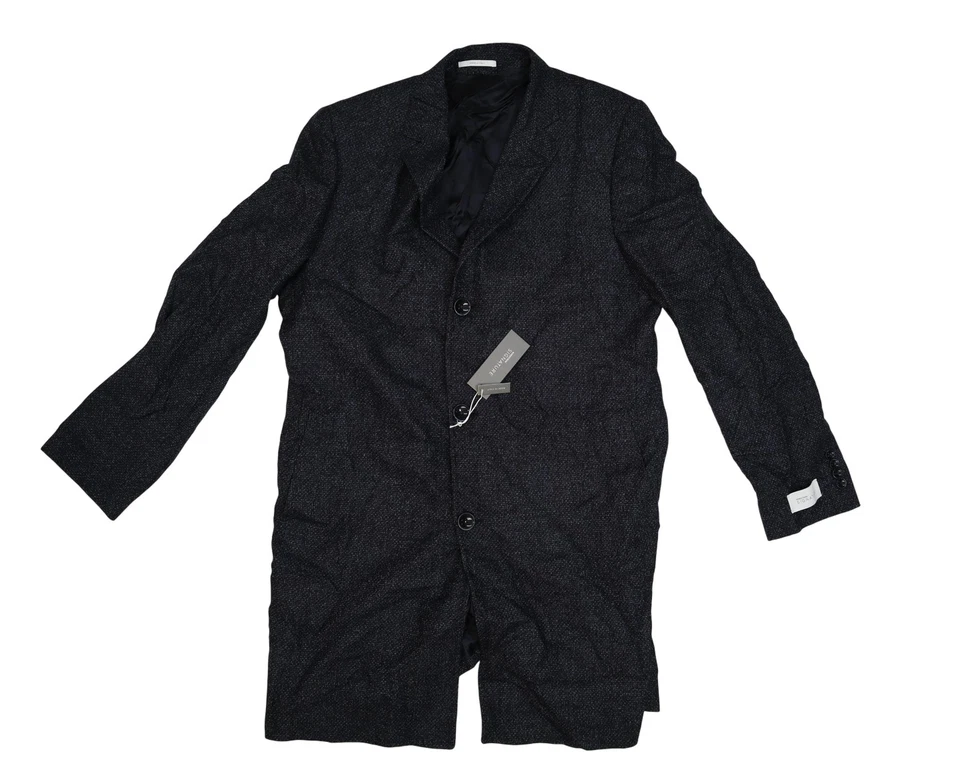 Nordstrom Signature Blazer Sport Coat Mens 44L Navy Micro Check Wool Made Italy - Image 1 of 4