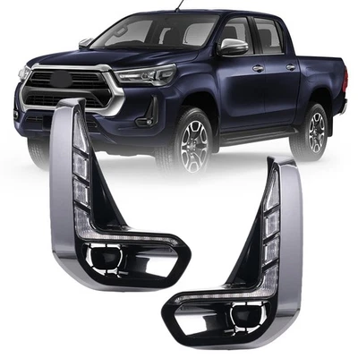 LED Fog Lamp Signal Light Daytime Running Light For Toyota Hilux REVO 2020-2022 - Image 1 of 4