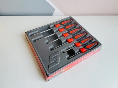 *NEW* Snap On 6pc Combination Instinct® Orange Soft Screwdriver Set SGDX60BO - Image 1 of 3