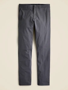 J.Crew 484 Slim Tech Pants Mens 32x32 Gray Stretch Preppy Travel NWOT MSRP $118 - Picture 1 of 8