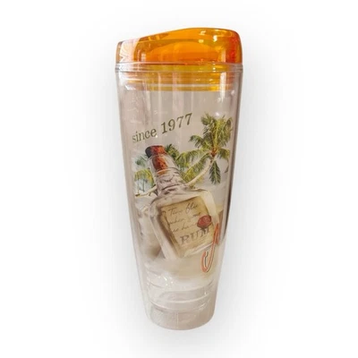 Margaritaville Jimmy Buffet Insulated Tumbler Cup Lid 26oz ‘Time Flies When…Rum’ - Image 1 of 3
