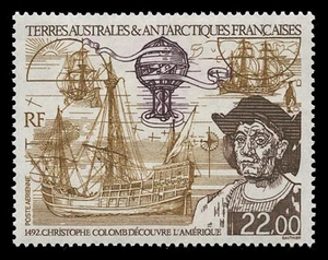 FSAT Sc# C121, 1992 CHRISTOPHER COLUMBUS & DISCOVERY OF AMERICA -MINT F-VF NH - Picture 1 of 2