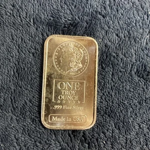 MORGAN BAR 1 oz .999 Fine Silver Bar Morgan Bar MADE IN USA - Picture 1 of 4