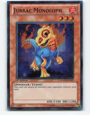 Jurrac Monoloph #HA02-EN037 1st edition Yugioh Card - Image 1 of 2