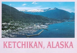 Postcard Alaska AK Ketchikan Aerial View NrMINT Unused - Picture 1 of 1