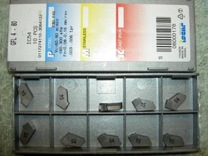 x10 Iscar GFL4-8D IC54 Insertos de carburo Ranurado Parte Nuevo - Imagen 1 de 1