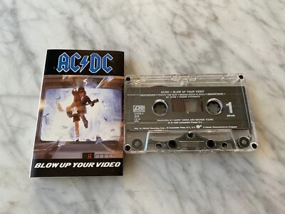 AC/DC Blow Up Your Video CASSETTE Tape 1988 Atlantic 7 81828-4 Angus Young RARE! - Image 1 of 3