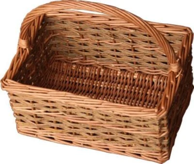 Small Rustic Rectangular Shopping Basket - Image 1 of 3