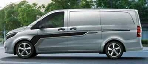 Mercedes Vito Graphics Side Stripes Both Sides Decals AMG Stickers - Picture 1 of 3