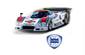 1:10 RC Clear Lexan Body Lancia LC2 Le Mans car with Martini decals and extras. - Picture 1 of 11