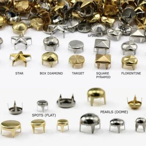 Recargas deslumbrantes tachuelas de metal no oxidantes cabezales de uñas adornos - Imagen 1 de 45