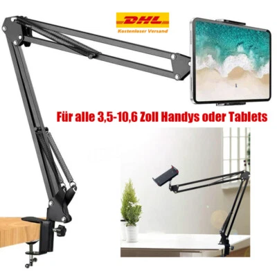 Verstellbar Halterung Handy Halter Tisch Bett Ständer für iPad Tablet Smartphone - Bild 1 von 4