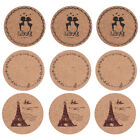  12 Pcs Table Heat-resistant Placemat Round Woven Placemats Cork Board Coaster