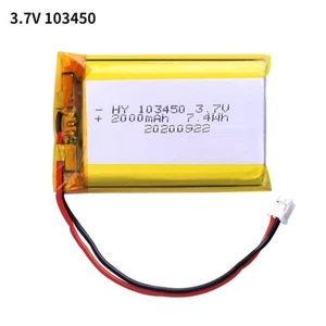 2/4/8 x 3.7V 2000mAh 103450 LiPo Rechargeable Battery + 2Pin PH 2.0 Plug For GPS - Picture 1 of 6
