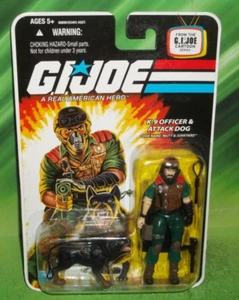 FIGURA DE OFICIAL Y PERRO DE ATAQUE Y DEPÓSITO DE CHATARRA G I GI JOE 25 ANIVERSARIO K9 - Imagen 1 de 1
