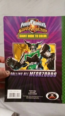 Power Ranger Super Legends Giant Book Of Color Disney - Image 1 of 4