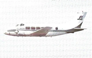 Vintage Airplane Airline Chrome Postcard Southeastern Commuter DeHavilland DH104 - Picture 1 of 2