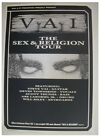 Steve Vai Affiche Sexe & Religion Concert Scandinave