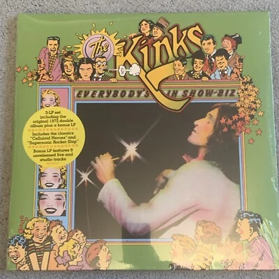 Everybody's in Show-Biz Lp The Kinks Rare 3 Vinyl Record Set New Sealed Perfect - Image 1 of 2
