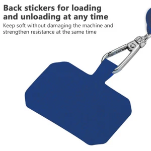 F# Universal Cellphone Lanyard Phone Strap (Dark Blue Cured Cloth + Soft Rope) - Zdjęcie 1 z 10