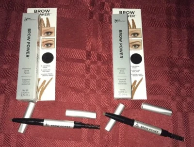 2X It Cosmetics Brow Power Universal Brow Pencil Taupe Spoolie 0.0018oz Travel - Image 1 of 4