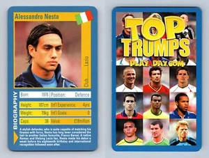 Alessandro Nesta - Lazio - World Football Stars 2002 Top Trumps Card - Picture 1 of 1