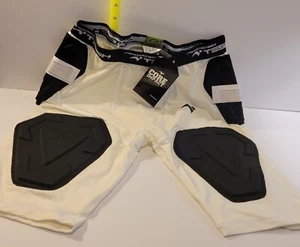Tesh Protec Football Shorts Compression Shorts Mens Sz X-Large XL NWT White - Picture 1 of 3