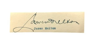 James Melton handsignierter Seitenschnitt JSA COA Autogramm Schauspieler Sänger - Bild 1 von 3