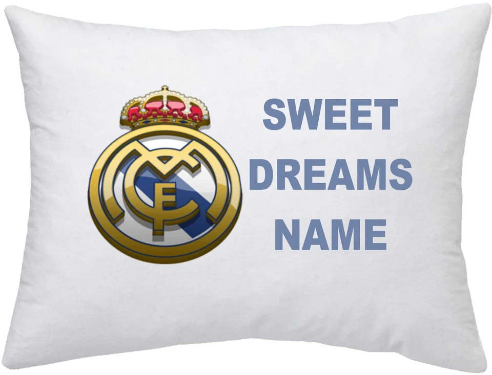 REAL MADRID FC #1 Personalised Pillow Case - Choice of Design - Image 1 of 1
