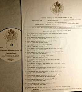 RADIO SHOW: COUNTRY NEWS INTERVIEWS 11/23/87 DESERT ROSE BAND,  KATHY MATTEA - Picture 1 of 1