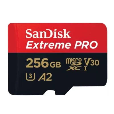 SanDisk Extreme PRO microSDXC 200MB UHSI U3 V30 & Adapter 256GB  SDSQXCD-256G - Image 1 of 3