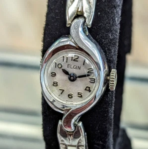 Reloj Pulsera ELGIN Vintage Damas 17 Joyas Cal. Reloj suizo Speidel 313 - ¡COMO ESTÁ! - Imagen 1 de 12