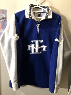 Suéter Toronto Maple Leafs Vintage Años 2000 Puma Vellón 1/4 Cremallera Mediano Hockey NHL Foto 1 de 4