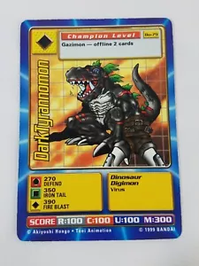 DarkTyrannomon Bo-79 Digimon Digi Battle Digital Monsters Serie 2 Bandai 1999 - Bild 1 von 2